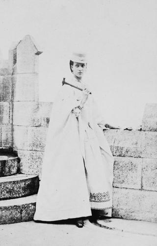 Photograph of Alexandra, Princess of Wales at Botallack Tin Mine, Cornwall, July 1865