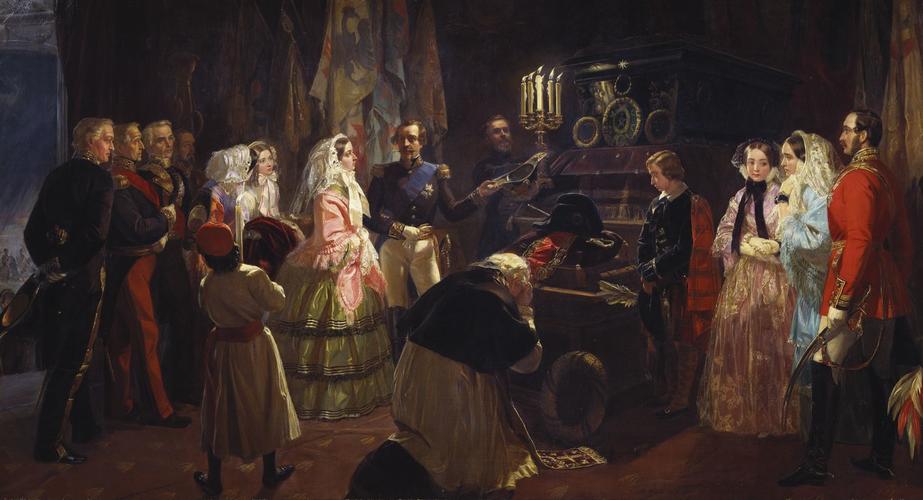 Queen Victoria at the Tomb of Napoleon, 24 August 1855