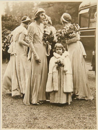 Princess Elizabeth and the bridesmaids