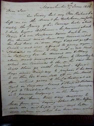 [Bundle of letters by the Farington family]