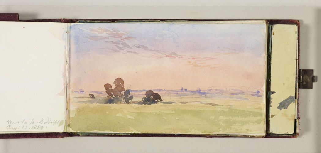 Master: Queen Victoria's sketch book 1880-1881
Item: A landscape at sunset