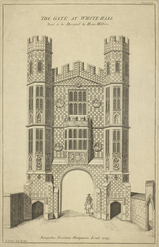The Gateway at Whitehall. Said to have been designed by Hans Holbein The Gateway at Whitehall. Said to have been designed by Hans Holbein