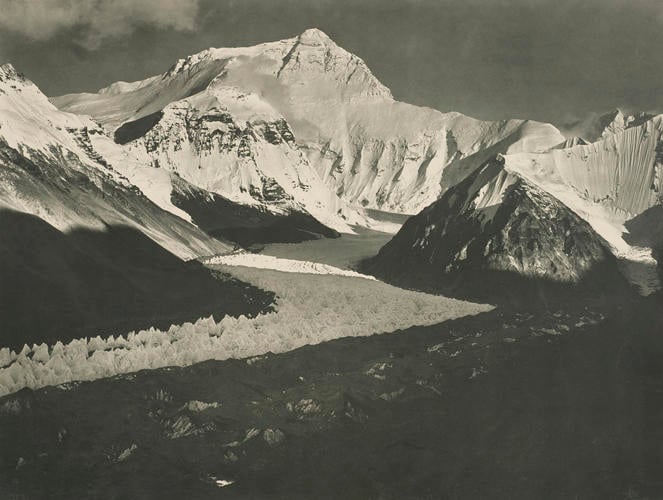 Mount Everest from the Rongbuk Glacier