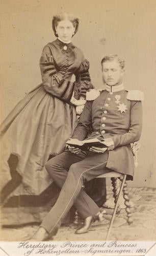 Leopold, Prince of Hohenzollern-Sigmaringen (1835-1905) and Antonia, Princess of Hohenzollern-Sigmaringen (1845-1913), when Hereditary Prince and Princess of Hohenzollern-Sigmaringen