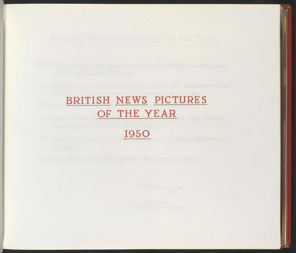 British News Pictures of the Year 1950 British News Pictures of the Year 1950