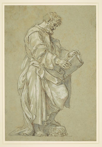 A statue of St Matthew A statue of St Matthew