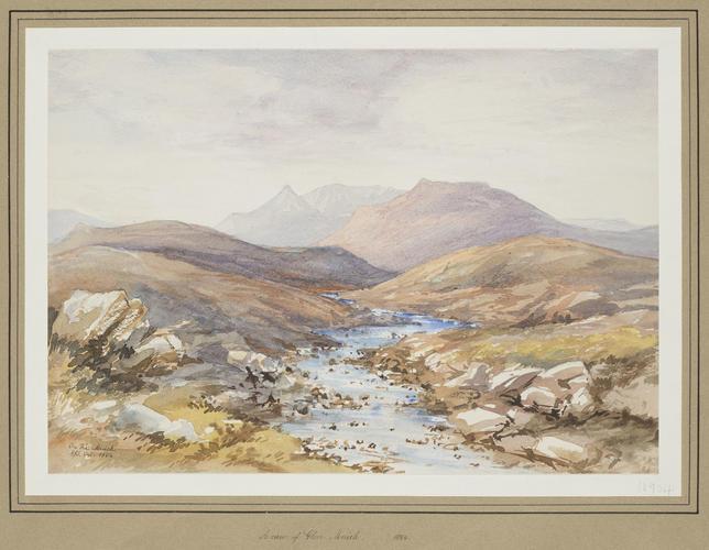 View on the Muick in Glen Muick View on the Muick in Glen Muick