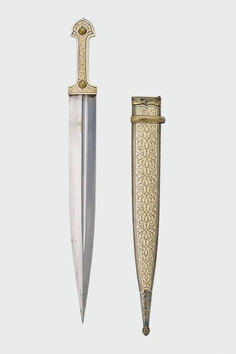 Dagger (qama), bi-knife and scabbard