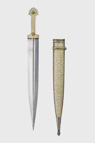 Dagger (qama), bi-knife and scabbard Dagger (qama), bi-knife and scabbard