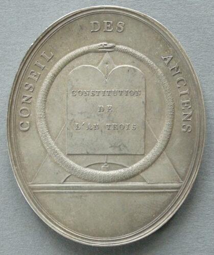 France. Medal commemorating the Council of the Ancients