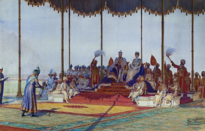 King George V and Queen Mary at the Delhi Durbar
