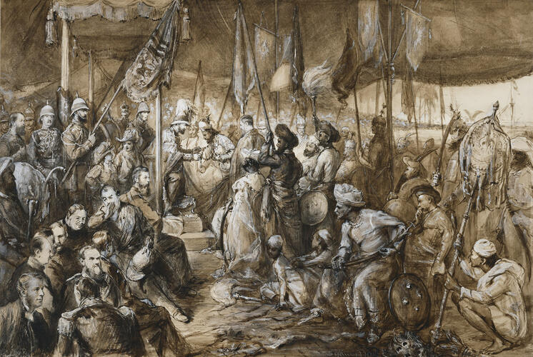 The Grand Chapter of the Star of India at Calcutta, 1 January 1876