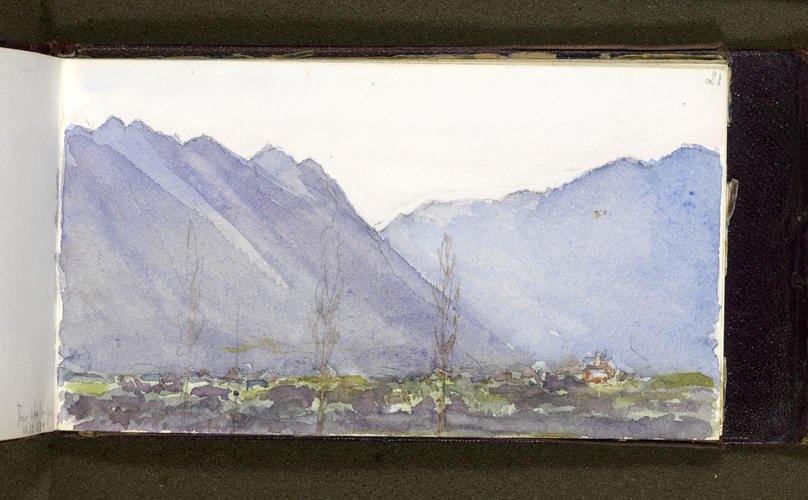 Master: Queen Victoria's Sketch Book 1885-1888
Item: A view of mountains