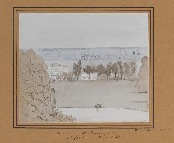 Master: Queen Victoria's Sketchbook 1848-1854
Item: View from the Drawing room at Laeken