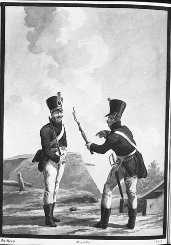 Russian Army. Privates, Artillery Russian Army. Privates, Artillery