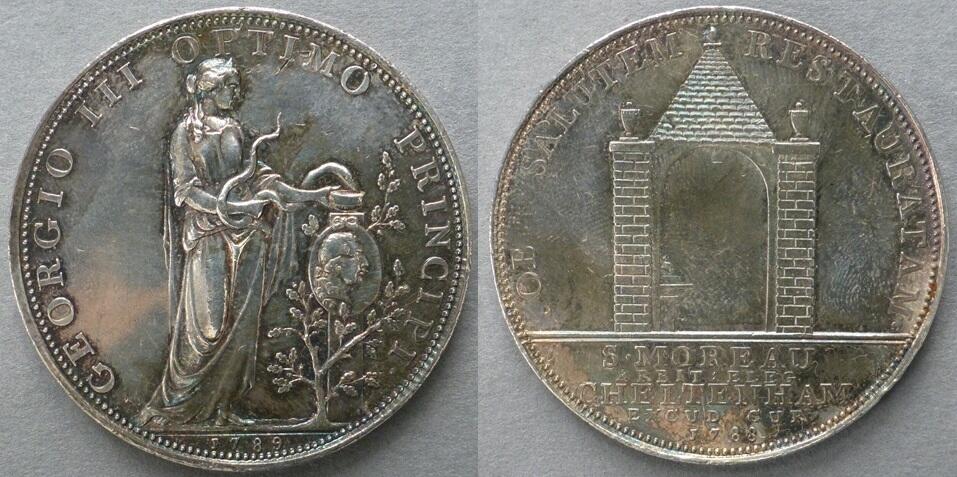 Great Britain. Medal commemorating the Recovery of King George III from illness, 1789 Great Britain. Medal commemorating the Recovery of King George III from illness, 1789