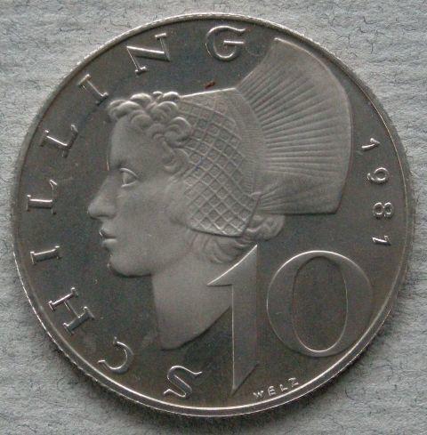 Austria. Proof 10 schilling Austria. Proof 10 schilling
