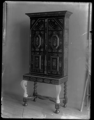 Glass plate negative of a cabinet Glass plate negative of a cabinet