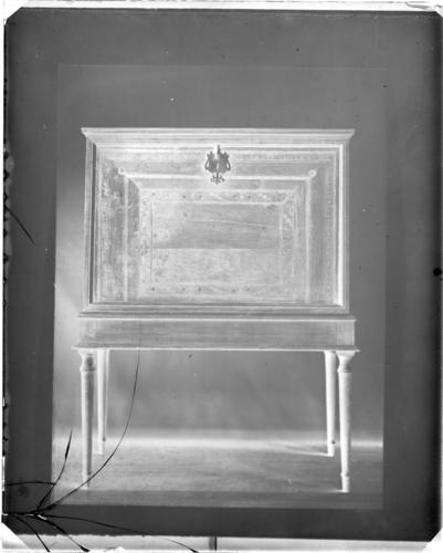 Glass plate negative of a cabinet Glass plate negative of a cabinet
