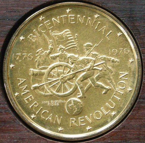 U. S. A. Medal commemorating the bicentenary of American Independence, 1976 U. S. A. Medal commemorating the bicentenary of American Independence, 1976