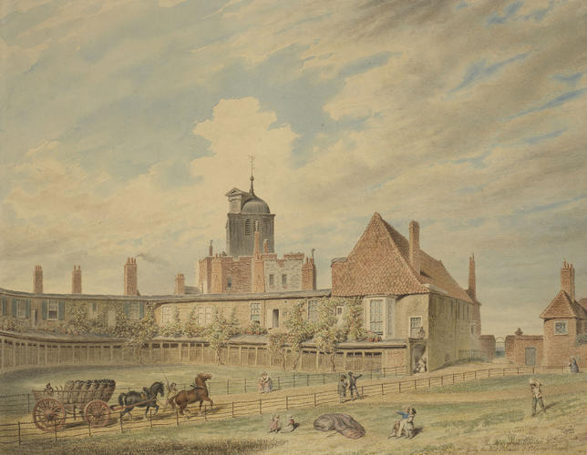 Windsor Castle; Horseshoe Cloister and Curfew Tower