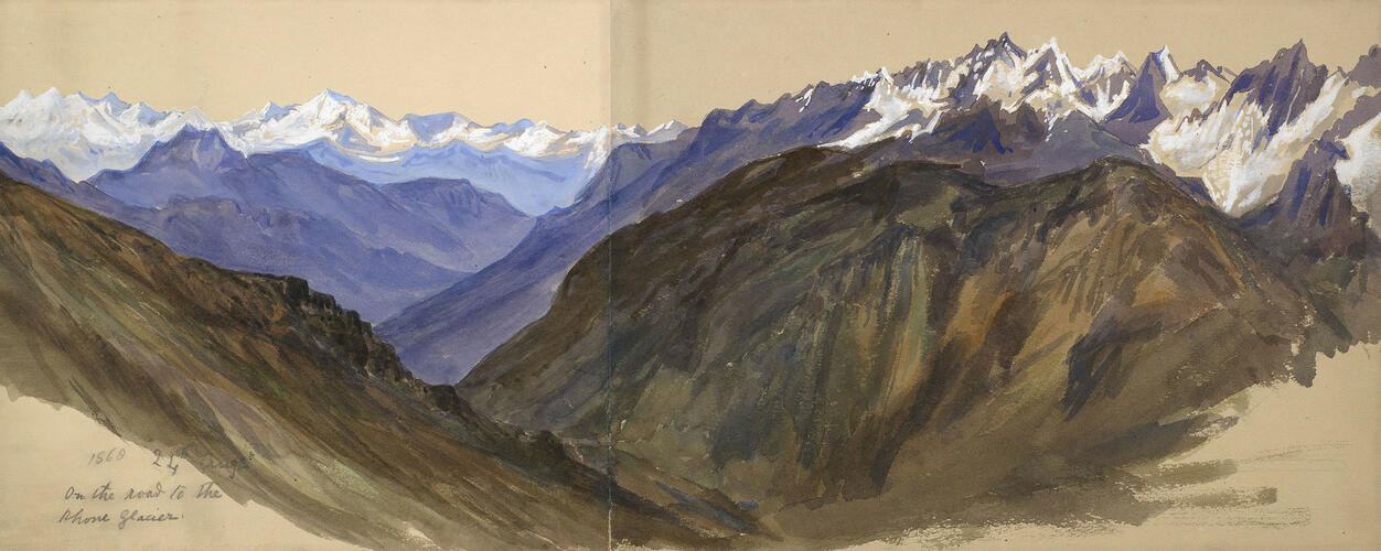 On the road to the Rhone Glacier