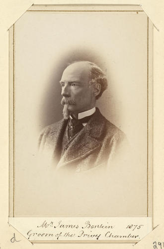 Mr James Bontein, Groom of the Privy Chamber. 1875. [Royal Household Portraits. Volume 55. ]