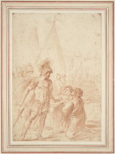 Veturia and Volumnia beseeching Coriolanus to spare Rome