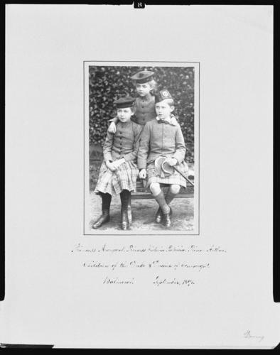 The children of the Duke and Duchess of Connaught, Balmoral 1891 [in Portraits of Royal Children Vol. 39 1890-1891]