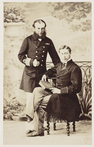 The Prince of Wales and Ernst Leopold, 4th Prince of Leiningen