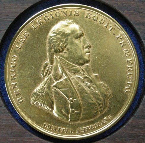 U. S. A. Laudatory medal commemorating Major Henry Lee, 1779 U. S. A. Laudatory medal commemorating Major Henry Lee, 1779