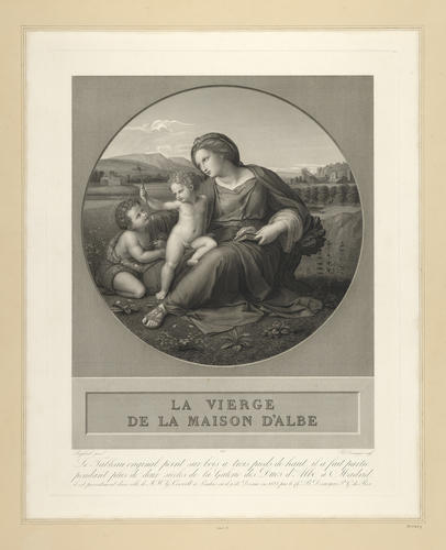 The Virgin and Child with the Infant Baptist [`The Alba Madonna?]