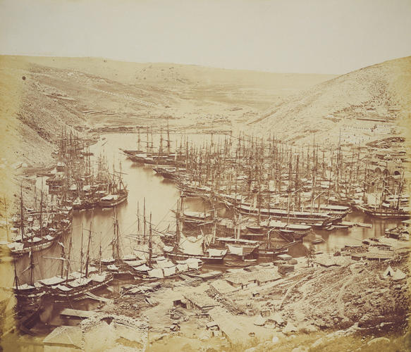 Harbour of Balaclava. [Crimean War photographs by Robertson]