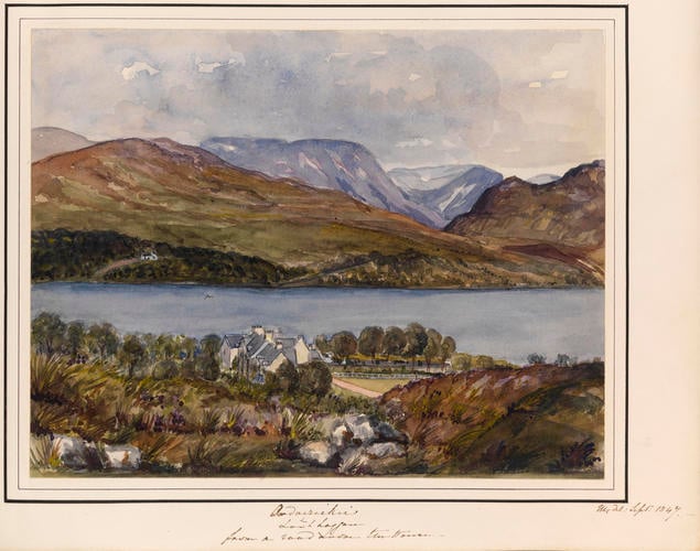 Item: [Ardverikie] & Loch Laggan from a road near the house