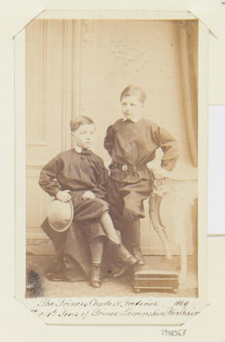 The Princes Charles and Frederick, sons of Prince Löwenstein-Wertheim