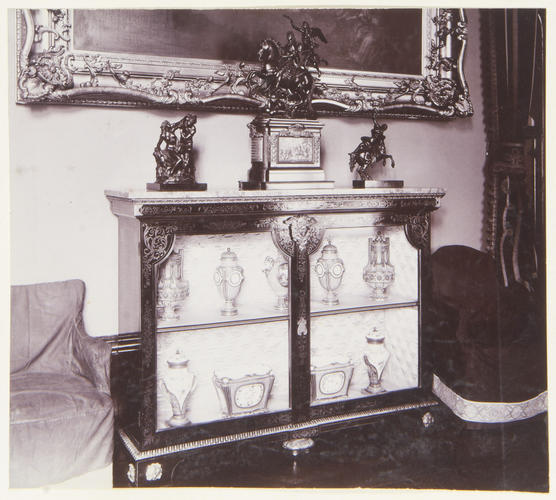 Bookcase with Sevres porcelain, Grand Corridor, Windsor Castle