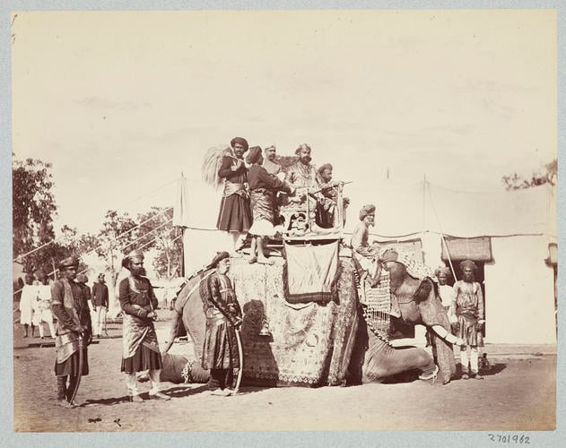 H. E. The Maharajah Holkar on Elephant: Prince of Wales Tour of India 1875-6 (vol. 6)