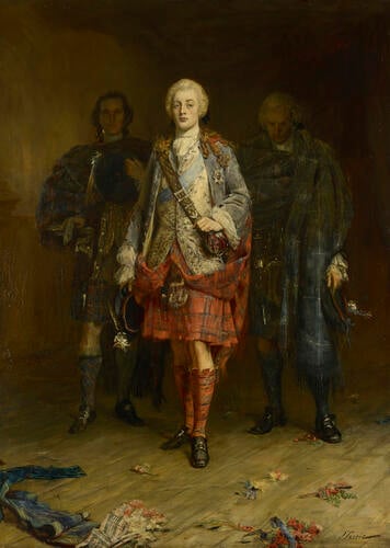 Bonnie Prince Charlie Entering the Ballroom at Holyroodhouse