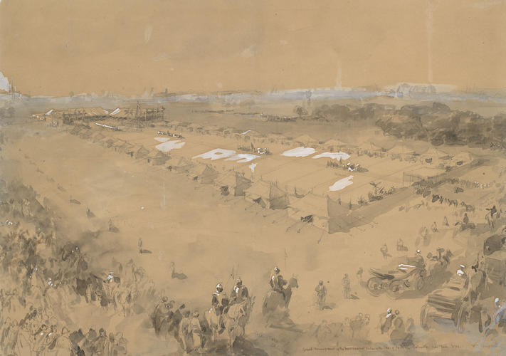 Visit of the Prince of Wales to India, November 1875 - January 1876: Grand Encampment of the Order of the Star of India, at Calcutta, 1 January 1876