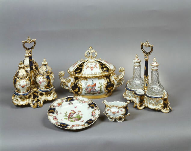 A dinner and dessert service, known as the Mecklenburg Service