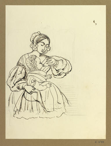 Victoria, Princess Royal, with her nurse (