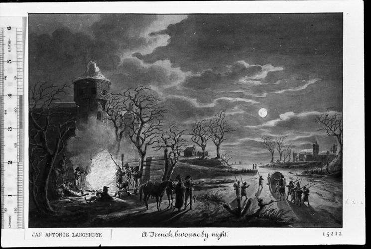 A French Bivouac by Night A French Bivouac by Night