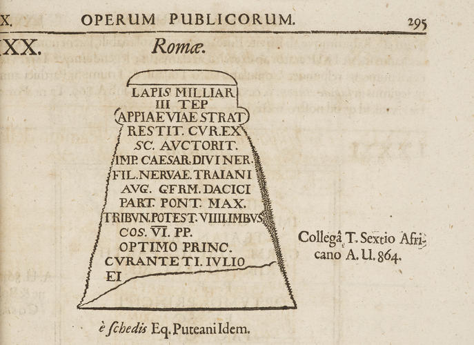 Syntagma inscriptionum antiquarum cumprimis Romae Veteris. . . Jani Gruteri opere. . . / Thomas Reinesius Syntagma inscriptionum antiquarum cumprimis Romae Veteris. . . Jani Gruteri opere. . . / Thomas Reinesius