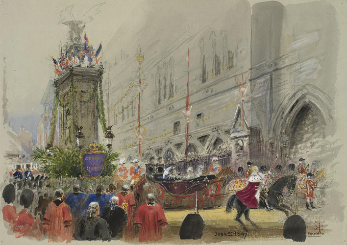 The Diamond Jubilee, June-July 1897: the Queen visits the City; the reception at Temple Bar, 22 June