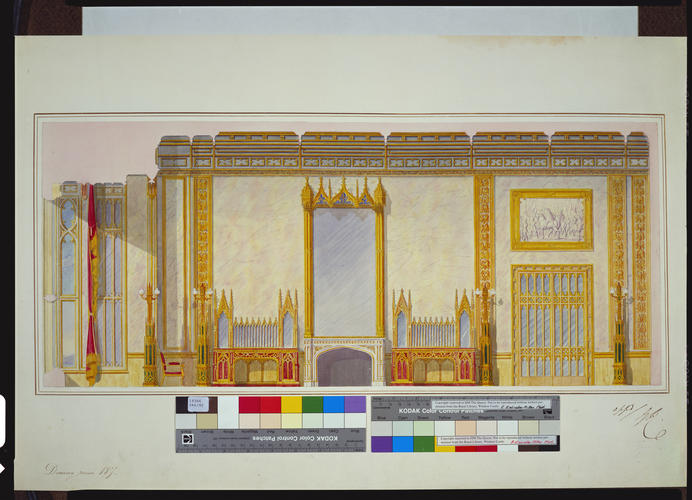 Design for the south elevation of the Dining Room, Windsor Castle