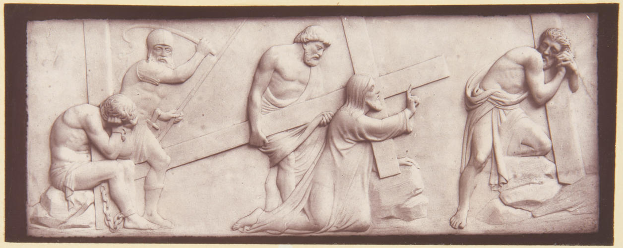 A bas-relief of Christ Bearing the Cross: Albert Memorial Chapel, Windsor