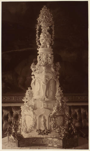 Wedding cake for the wedding of Princess Beatrice and Prince Henry of Battenberg