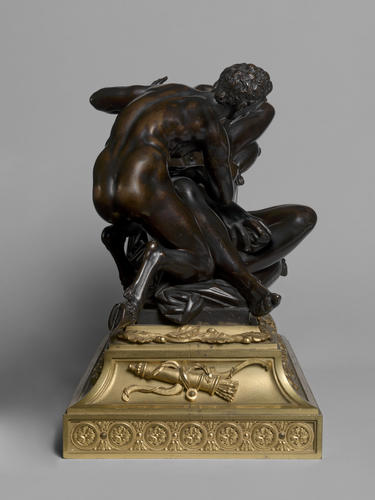 Nymph surprised by a Satyr