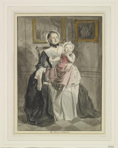 'Mrs Mercier and her son'