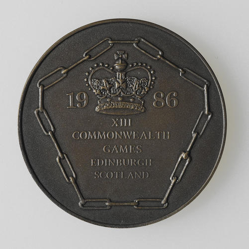 Bronze Prize medal for the XIII Commonwealth Games, Scotland, 1986